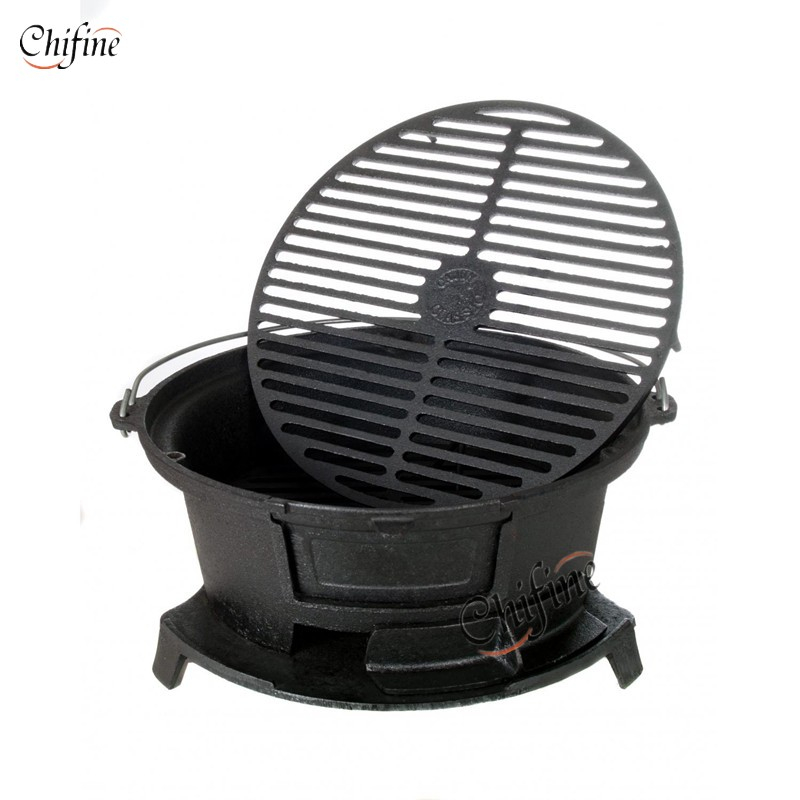 Grilles de barbecue en fonte à revêtement émaillé